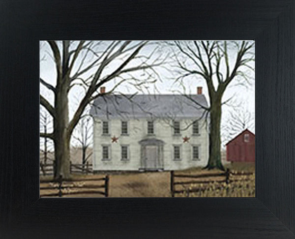 Early American Home by artist Billy Jacobs BJ192 - Summer Snow Art