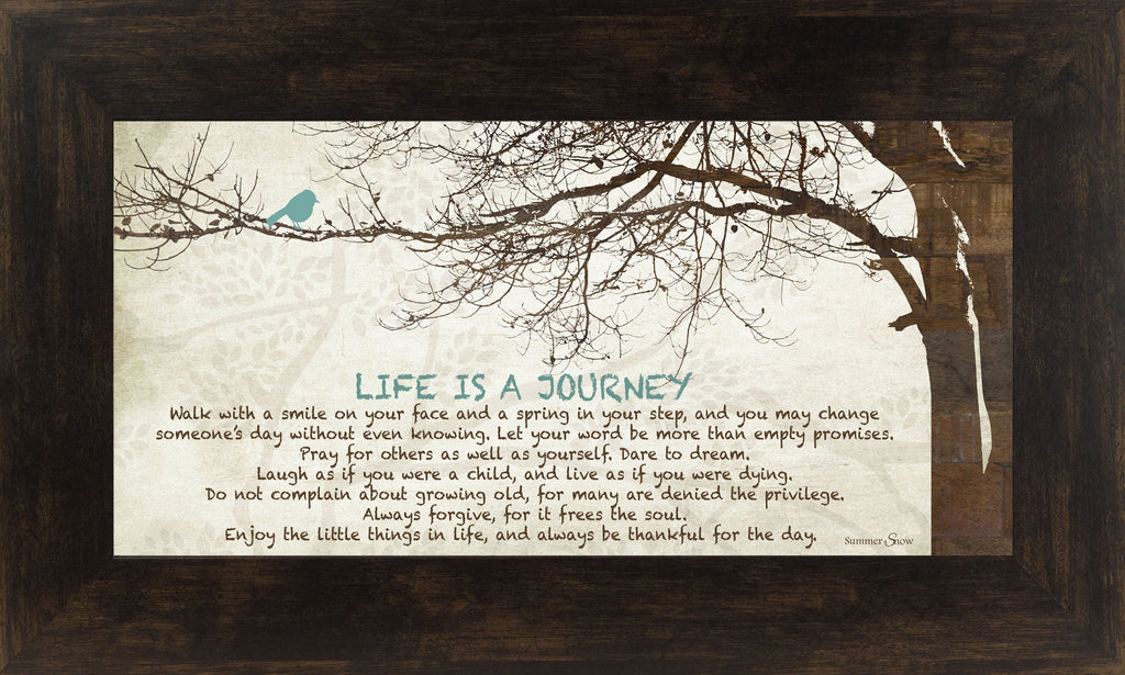 Life is a Journey Tree Blue Bird SS1523 - Summer Snow Art