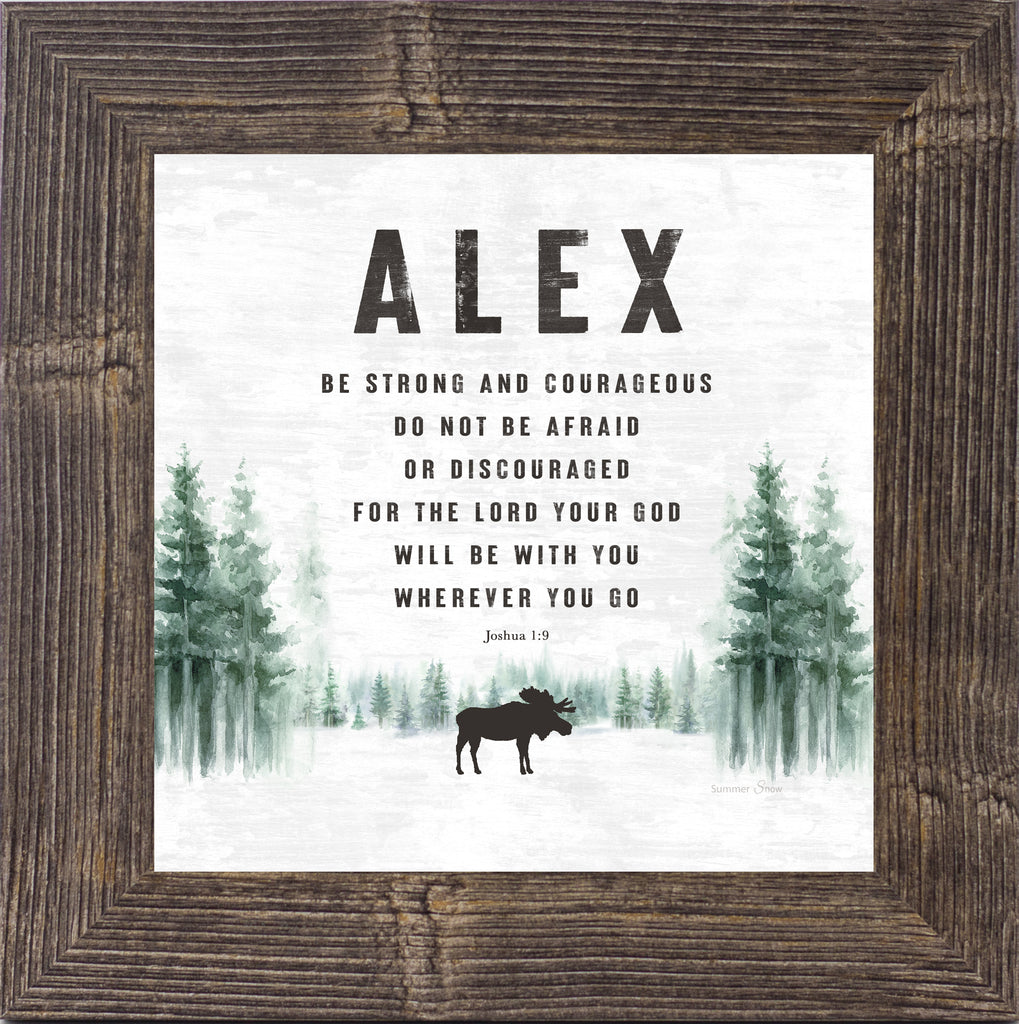 Personalized Be Strong and Couragous by Summer Snow PER164