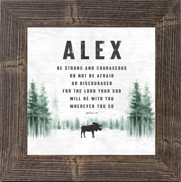 Personalized Be Strong and Couragous by Summer Snow PER164