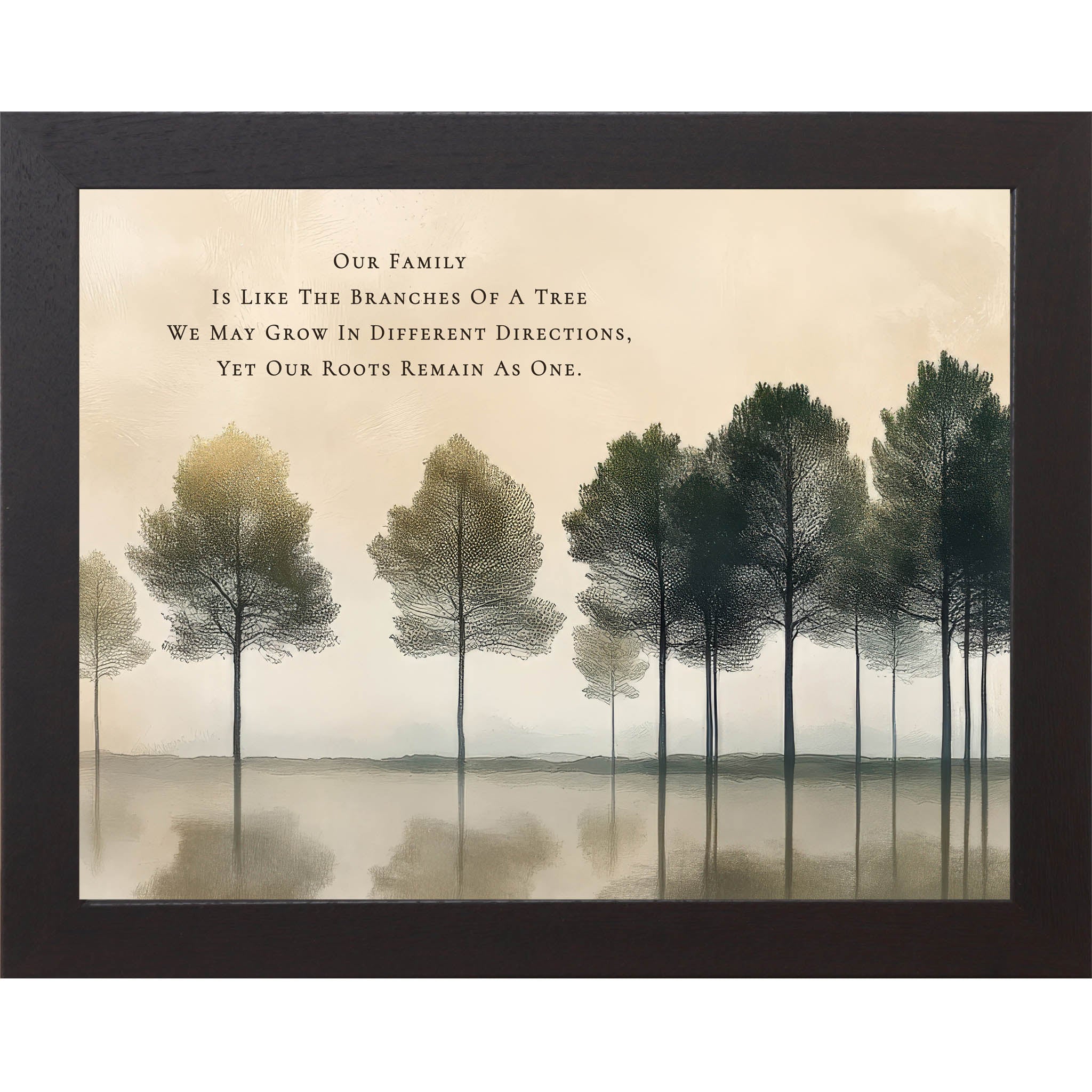 Our Family Is Like the Branches of a Tree – Framed Family Quote Wall Art (SB161) - Summer Snow Art