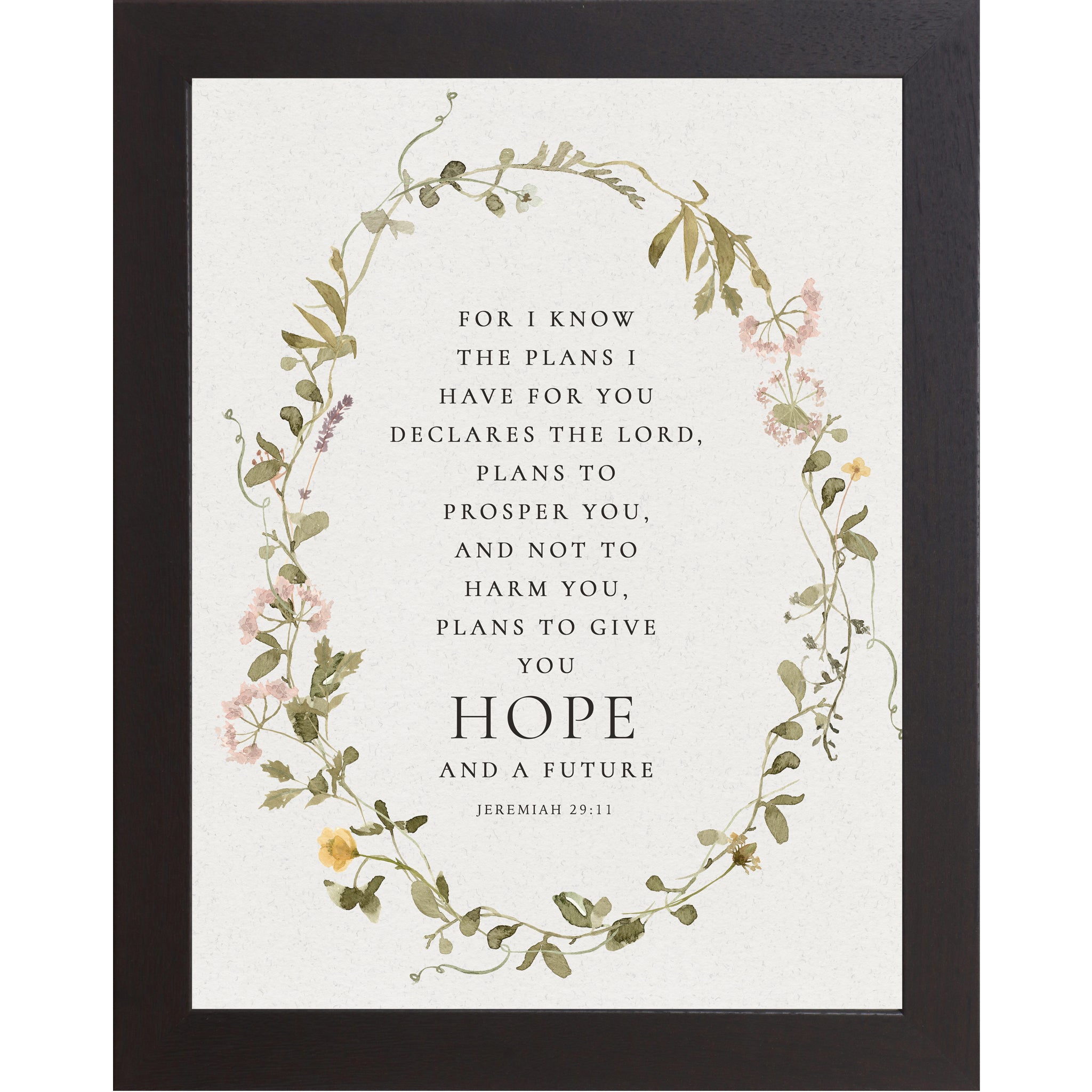 Hope and a Future Wall Art – Jeremiah 29:11 Scripture | SB137