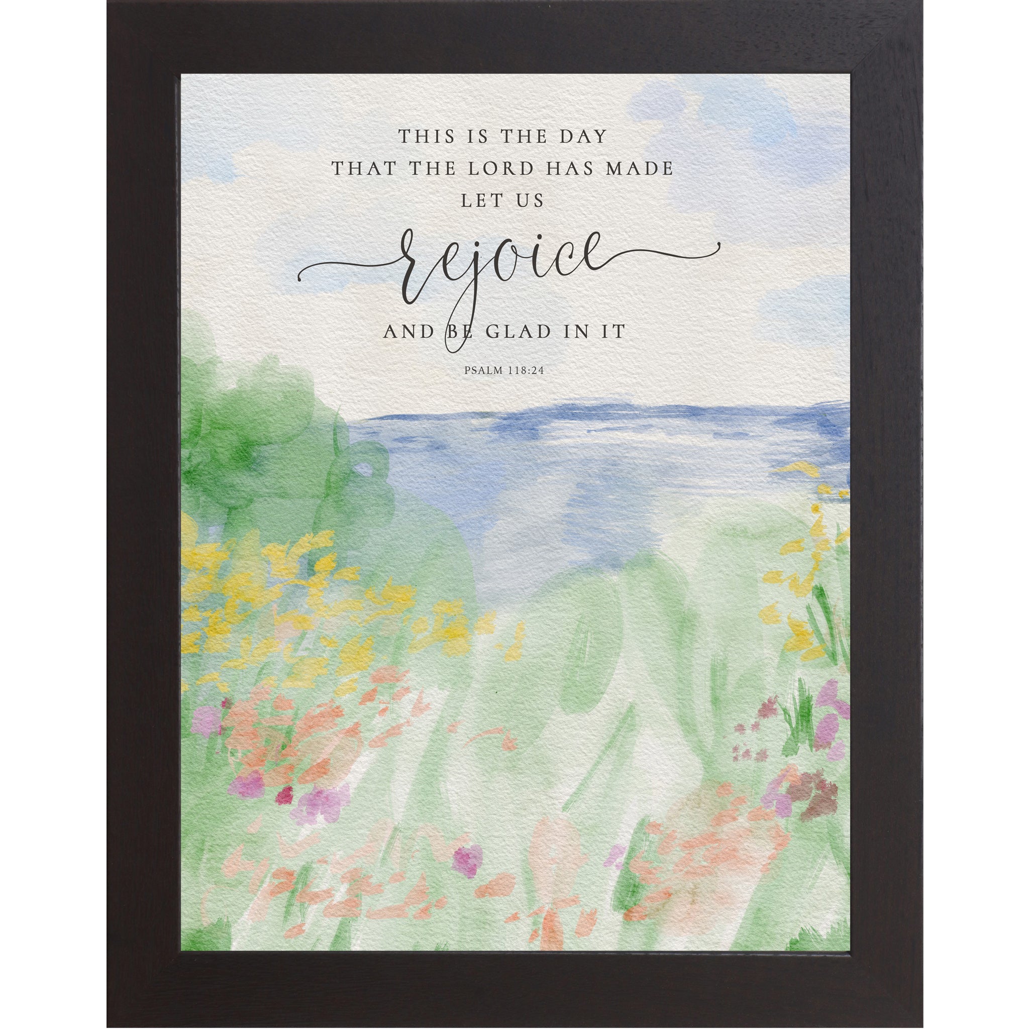 This Is the Day Wall Art – Psalm 118:24 Watercolor Christian Decor | SB139