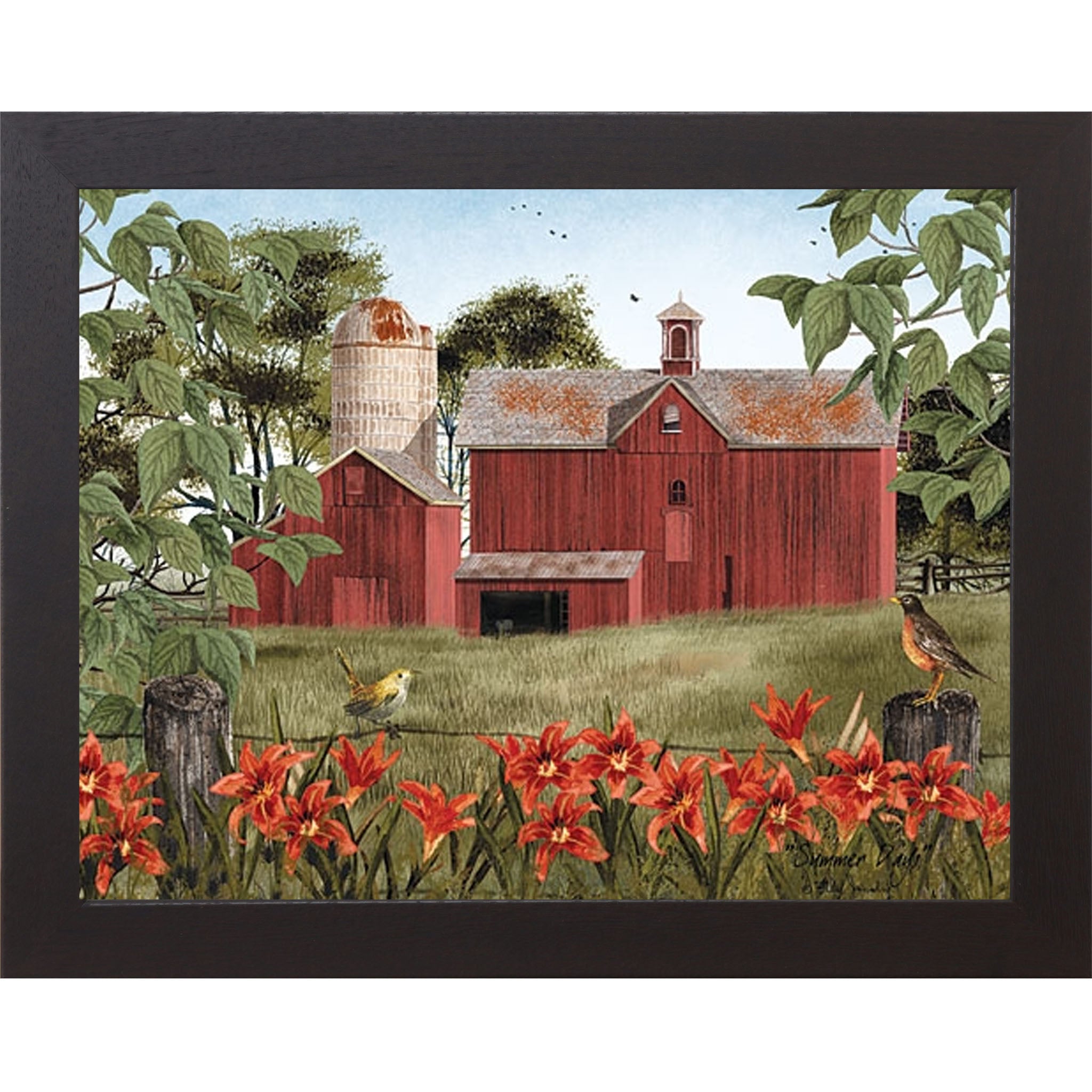 Summer Days – Farm & Country Framed Wall Art by Billy Jacobs | Americana Barn Decor (BJ1036) - Summer Snow Art