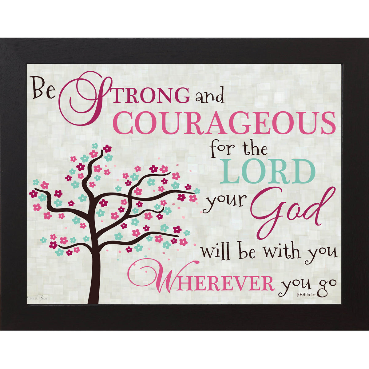 Be Strong and Courageous Pink SS9936