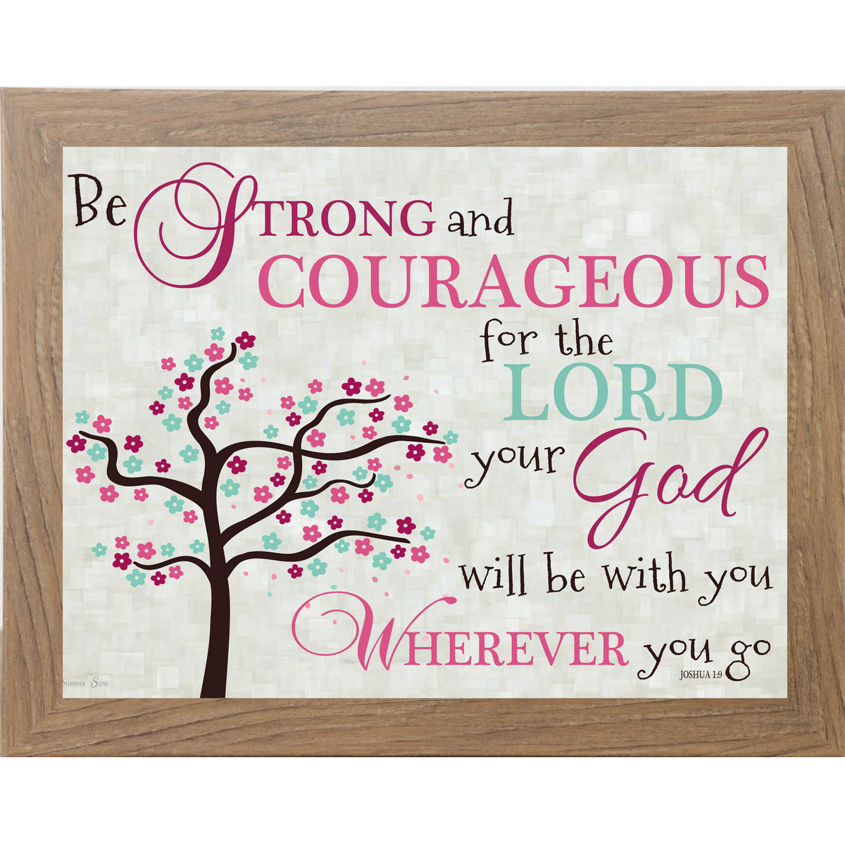 Be Strong and Courageous Pink SS9936