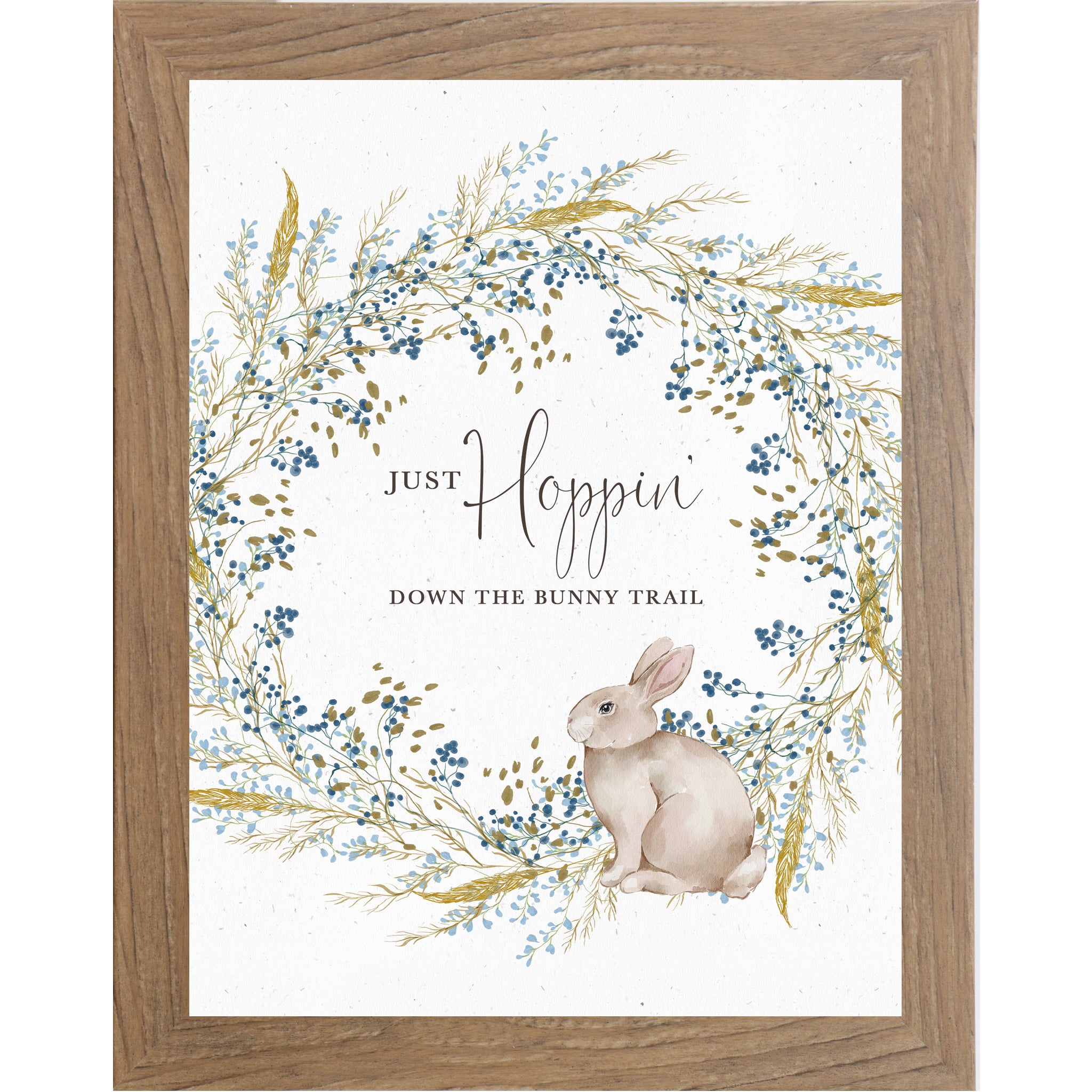 Spring Bunny Wall Art – Just Hoppin’ Down the Bunny Trail | SB134 - Summer Snow Art
