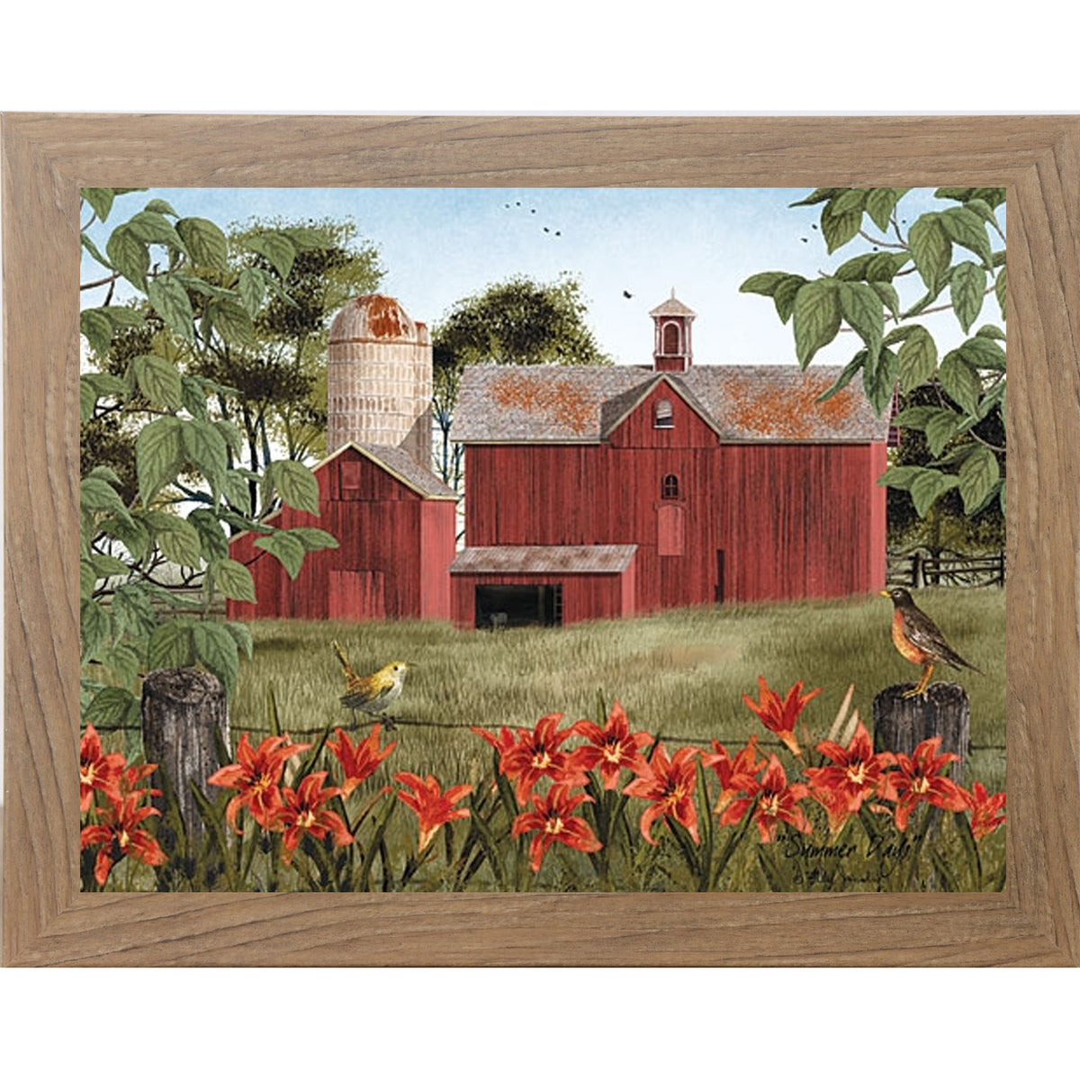 Summer Days – Farm & Country Framed Wall Art by Billy Jacobs | Americana Barn Decor (BJ1036) - Summer Snow Art