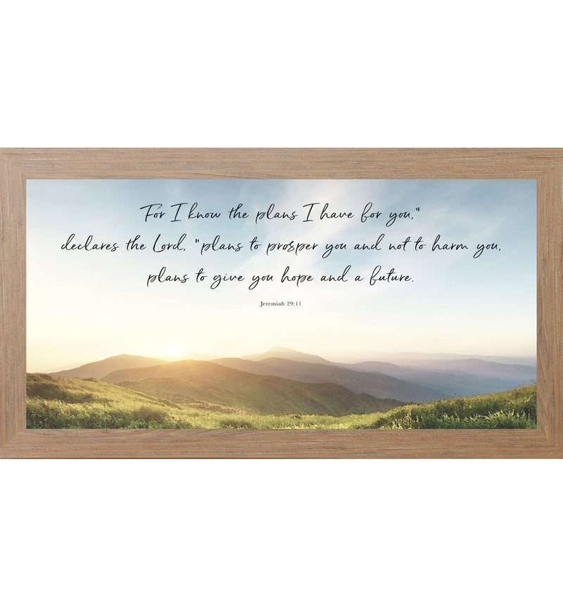 For I Know the Plans I Have for You Wall Art | Jeremiah 29:11 Decor ...