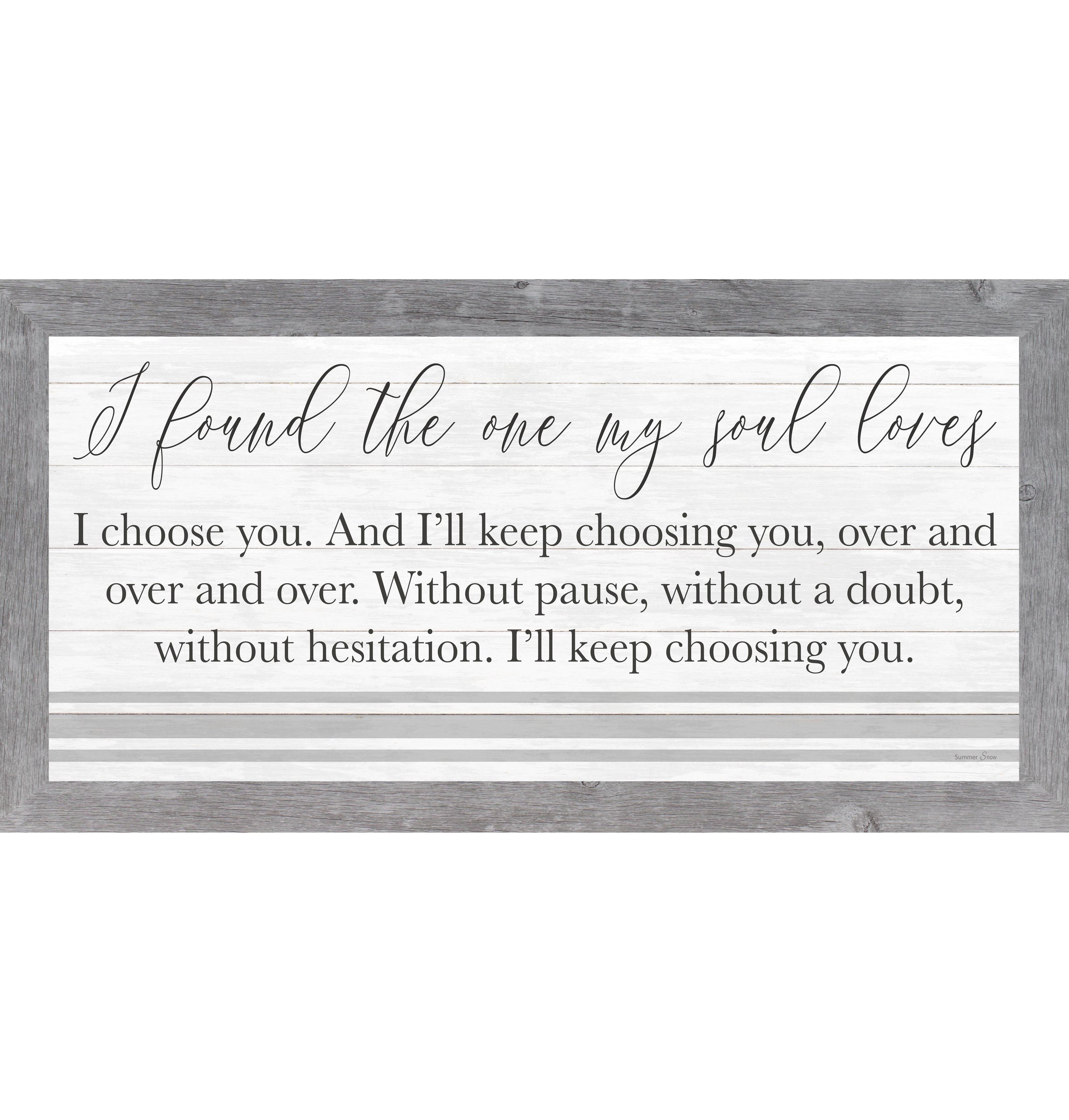 I Found the One My Soul Loves SS1006