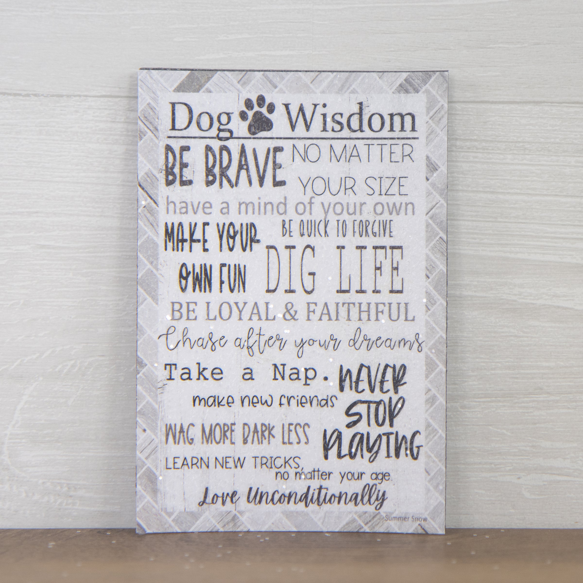 Dog Wisdom Magnet – Funny Dog Quote Decor SN395M