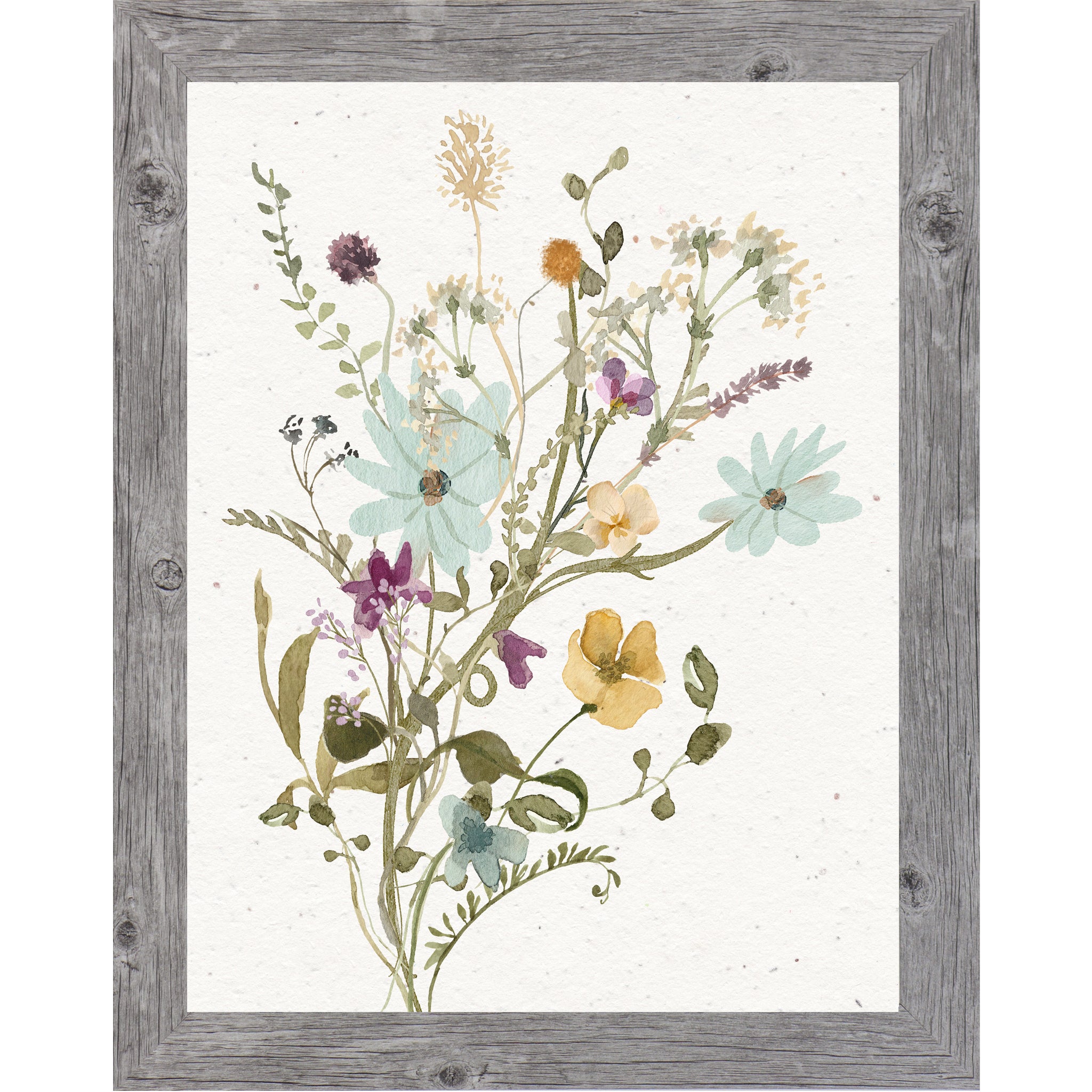 Wildflower Bouquet Wall Art – Soft Floral Botanical Print | SB127 - Summer Snow Art
