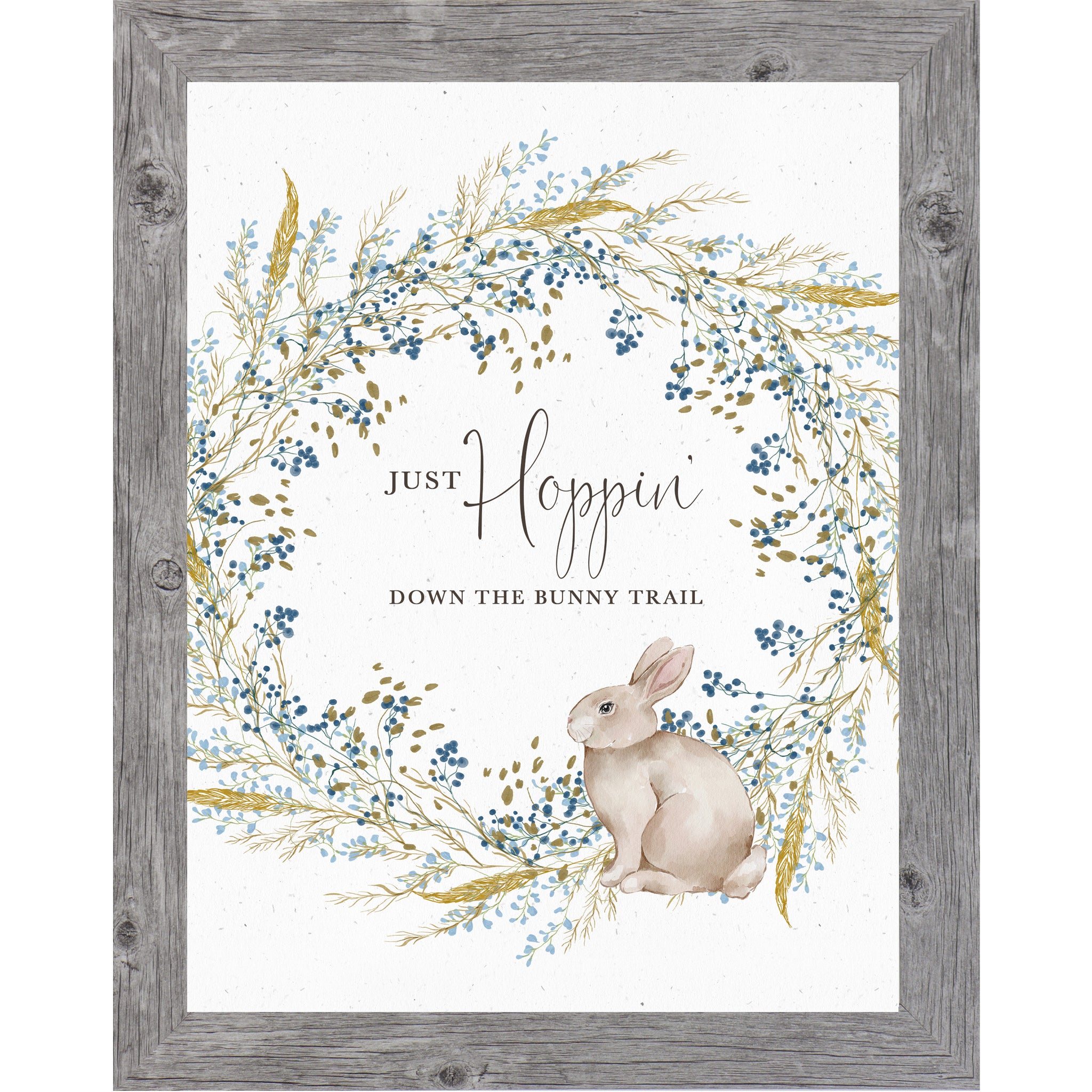 Spring Bunny Wall Art – Just Hoppin’ Down the Bunny Trail | SB134 - Summer Snow Art