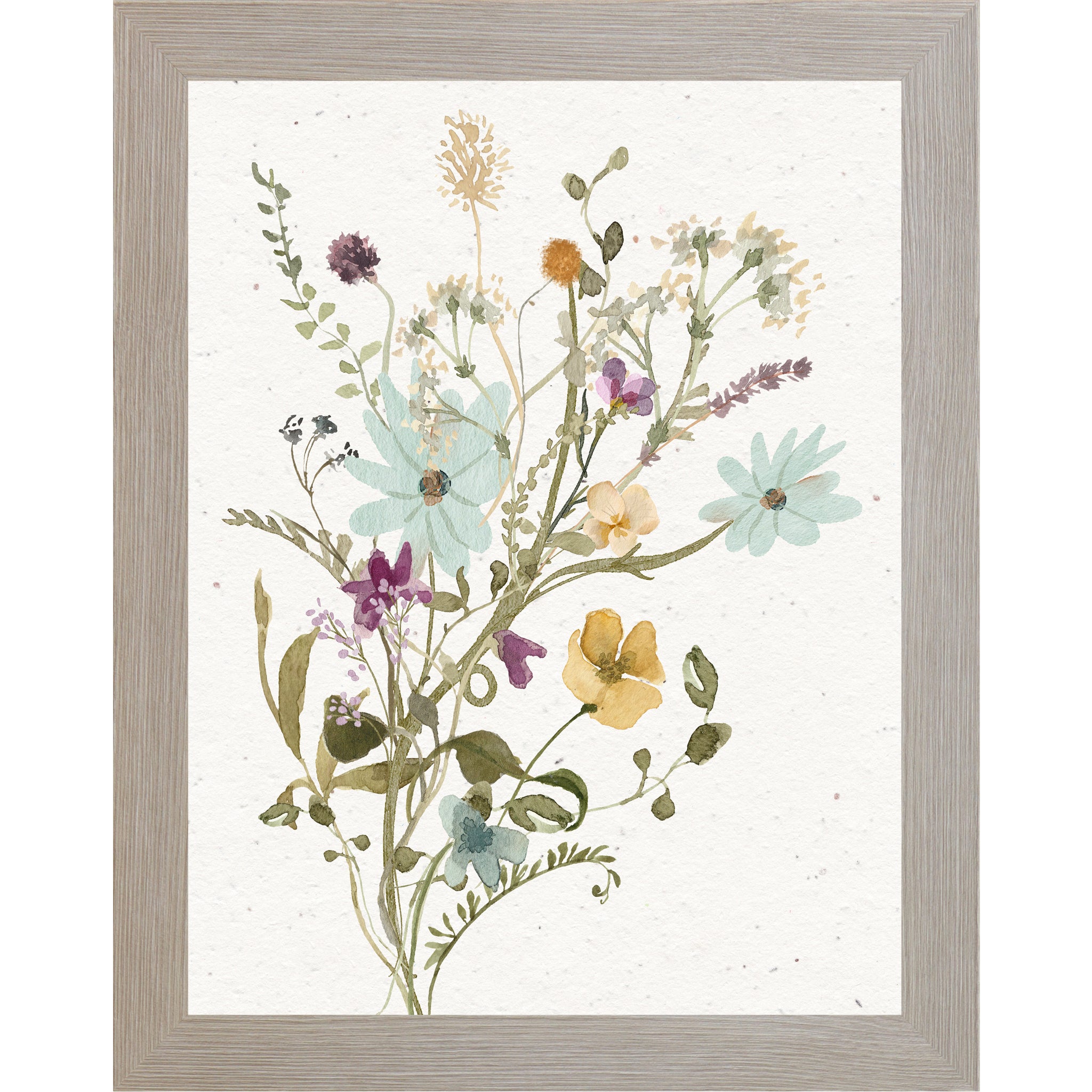 Wildflower Bouquet Wall Art – Soft Floral Botanical Print | SB127 - Summer Snow Art