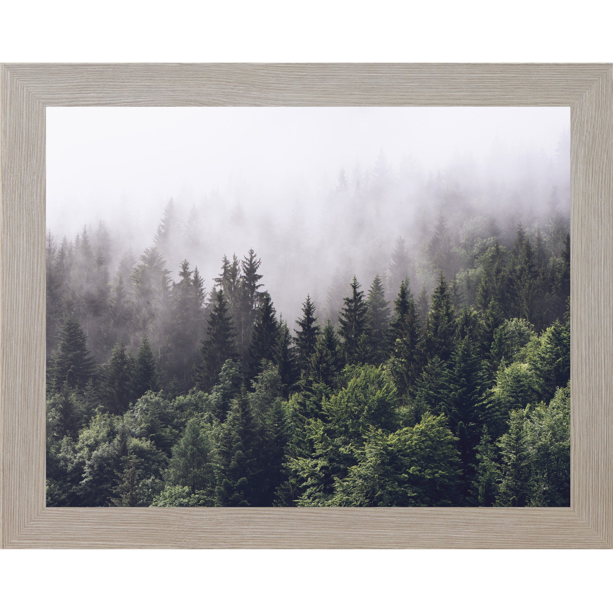 Misty Forest Wall Art – Serene Nature Framed Art (No Text) | SS185