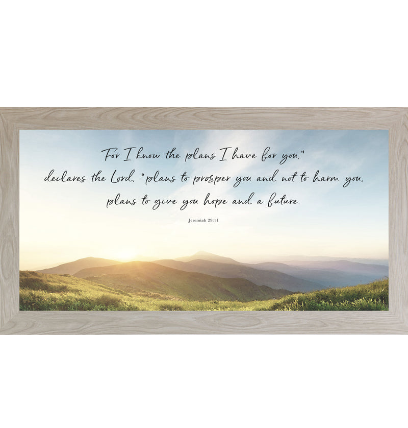 For I Know the Plans I Have for You Wall Art | Jeremiah 29:11 Decor ...