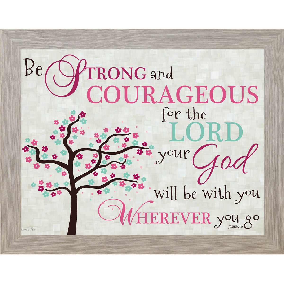 Be Strong and Courageous Pink SS9936