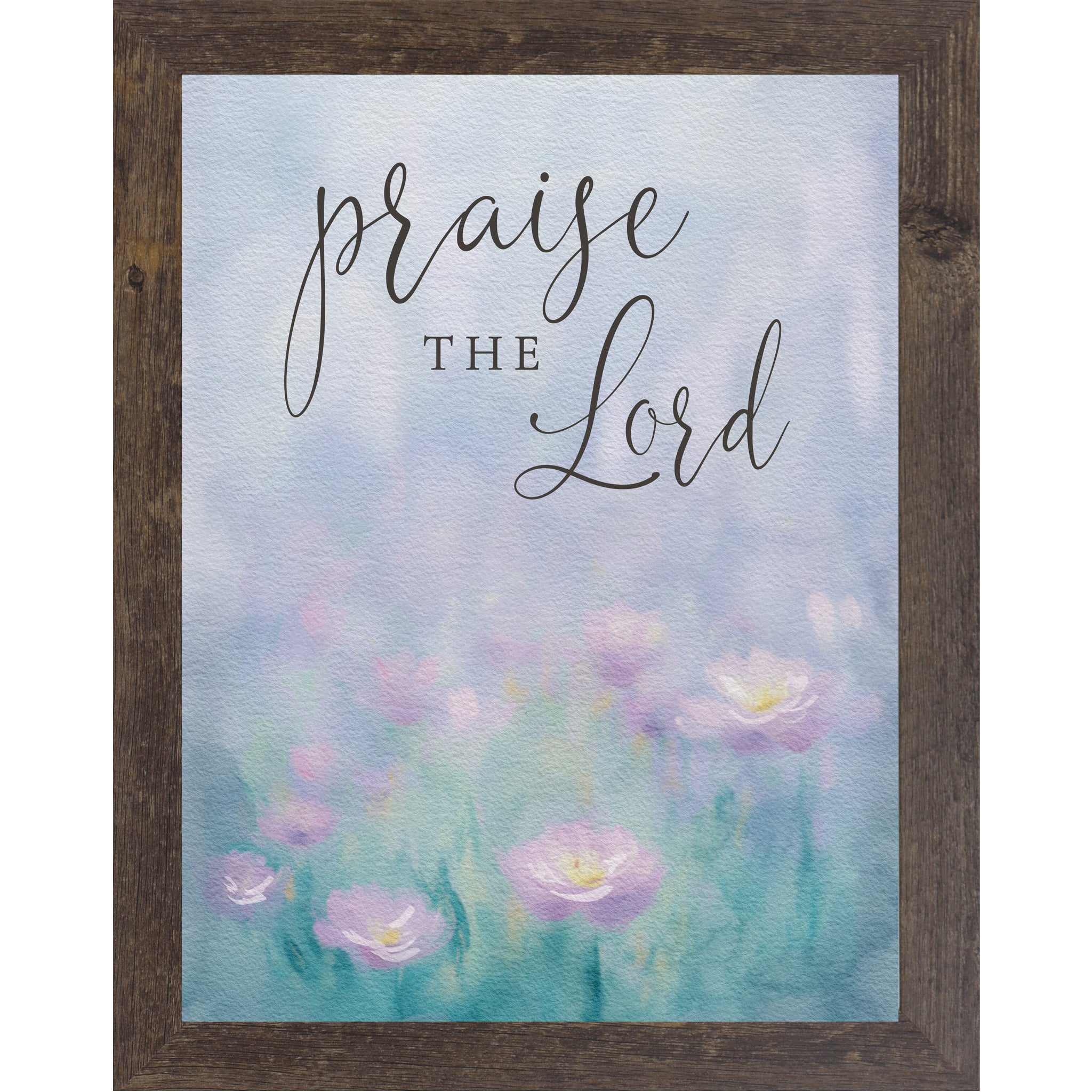 Praise the Lord Wall Art – Soft Watercolor Christian Decor | SB138