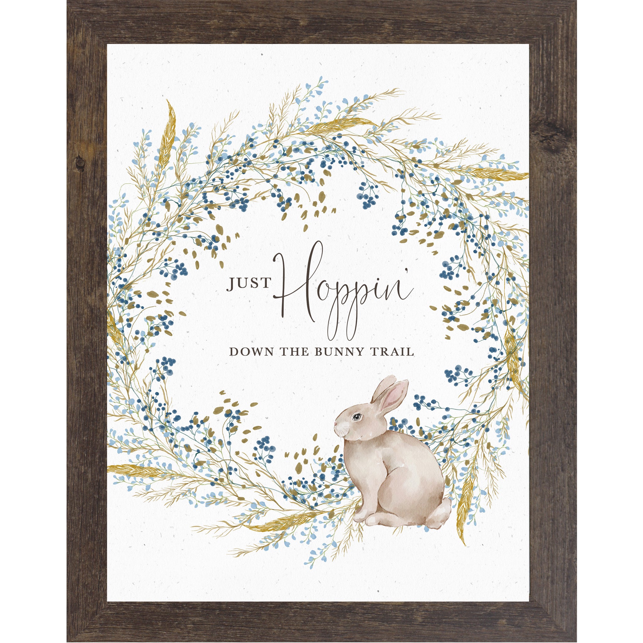 Spring Bunny Wall Art – Just Hoppin’ Down the Bunny Trail | SB134 - Summer Snow Art