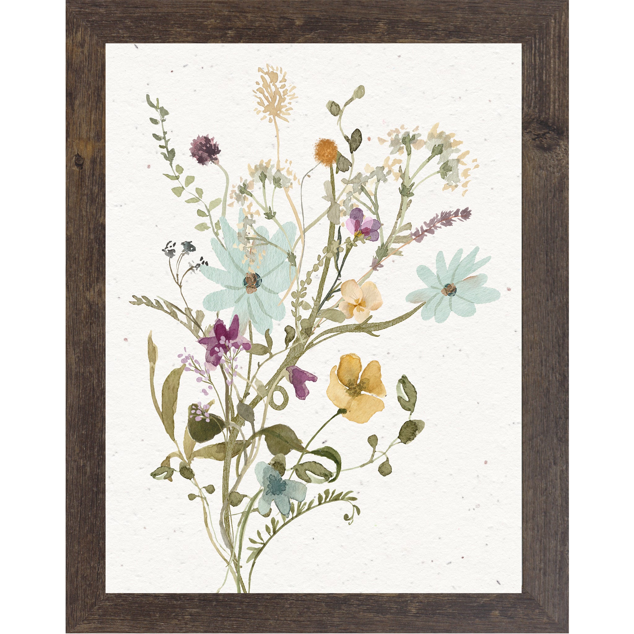 Wildflower Bouquet Wall Art – Soft Floral Botanical Print | SB127 - Summer Snow Art