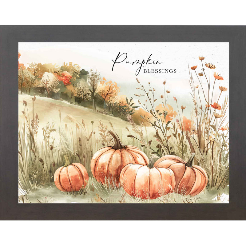 Pumpkin Blessings Fall Wall Art with Pumpkins and Trees Wide OR Tall - NS351 & NS512
