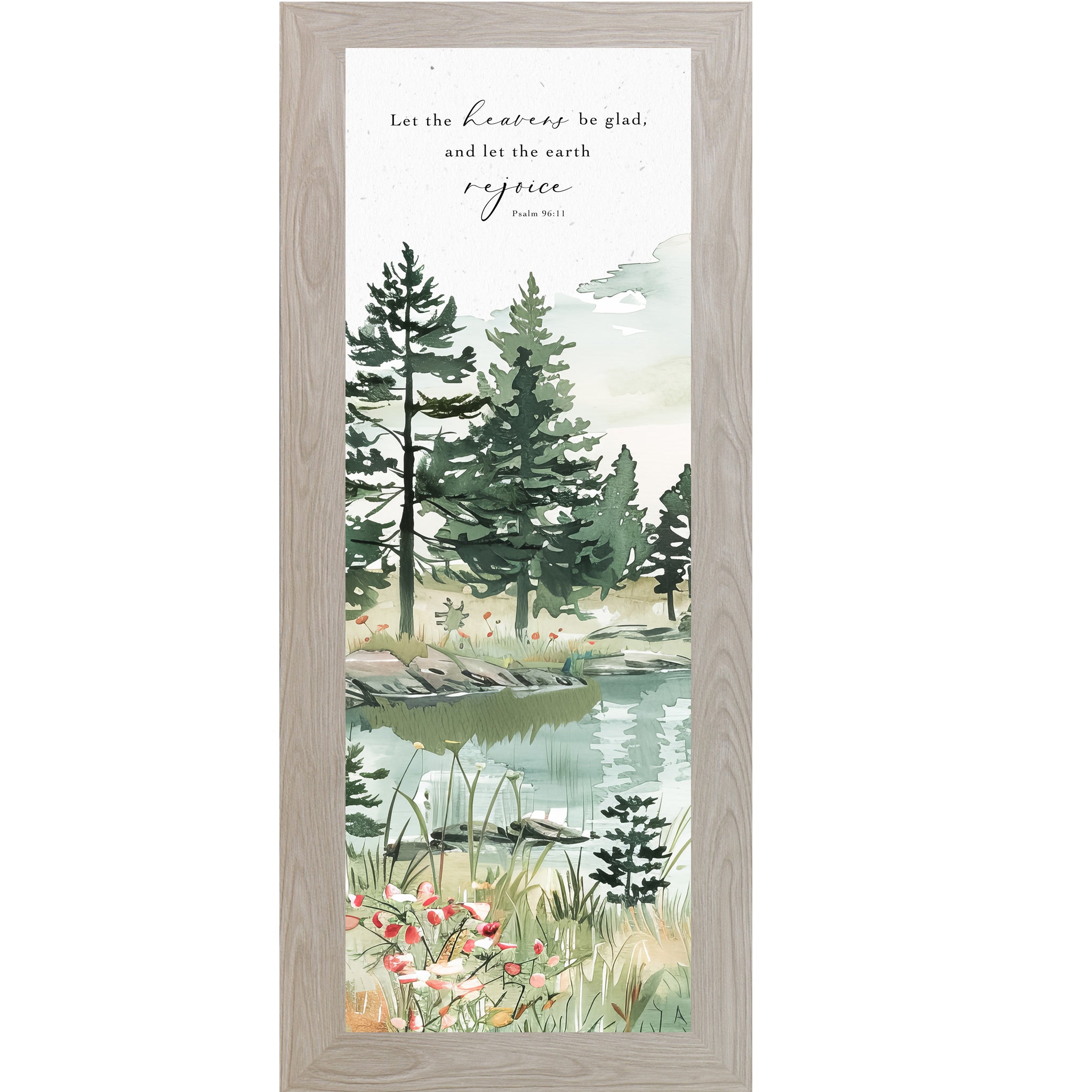 Let the Heavens Be Glad – Christian Scripture Framed Wall Art | NS507