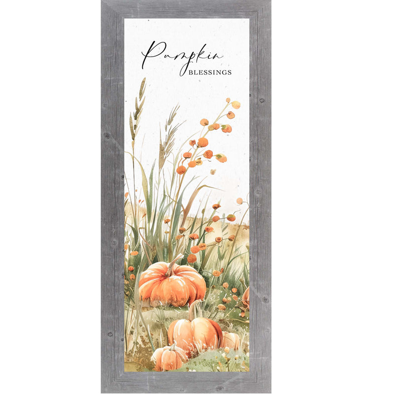 Pumpkin Blessings Fall Wall Art with Pumpkins and Trees Wide OR Tall - NS351 & NS512