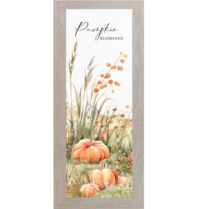 Pumpkin Blessings Fall Wall Art with Pumpkins and Trees Wide OR Tall - NS351 & NS512