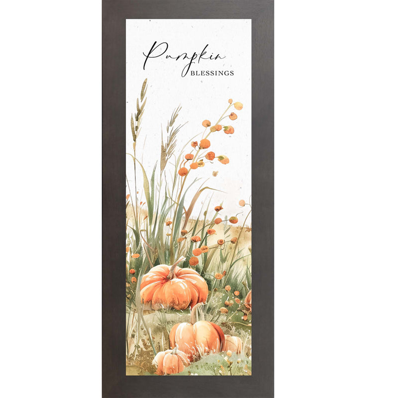 Pumpkin Blessings Fall Wall Art with Pumpkins and Trees Wide OR Tall - NS351 & NS512