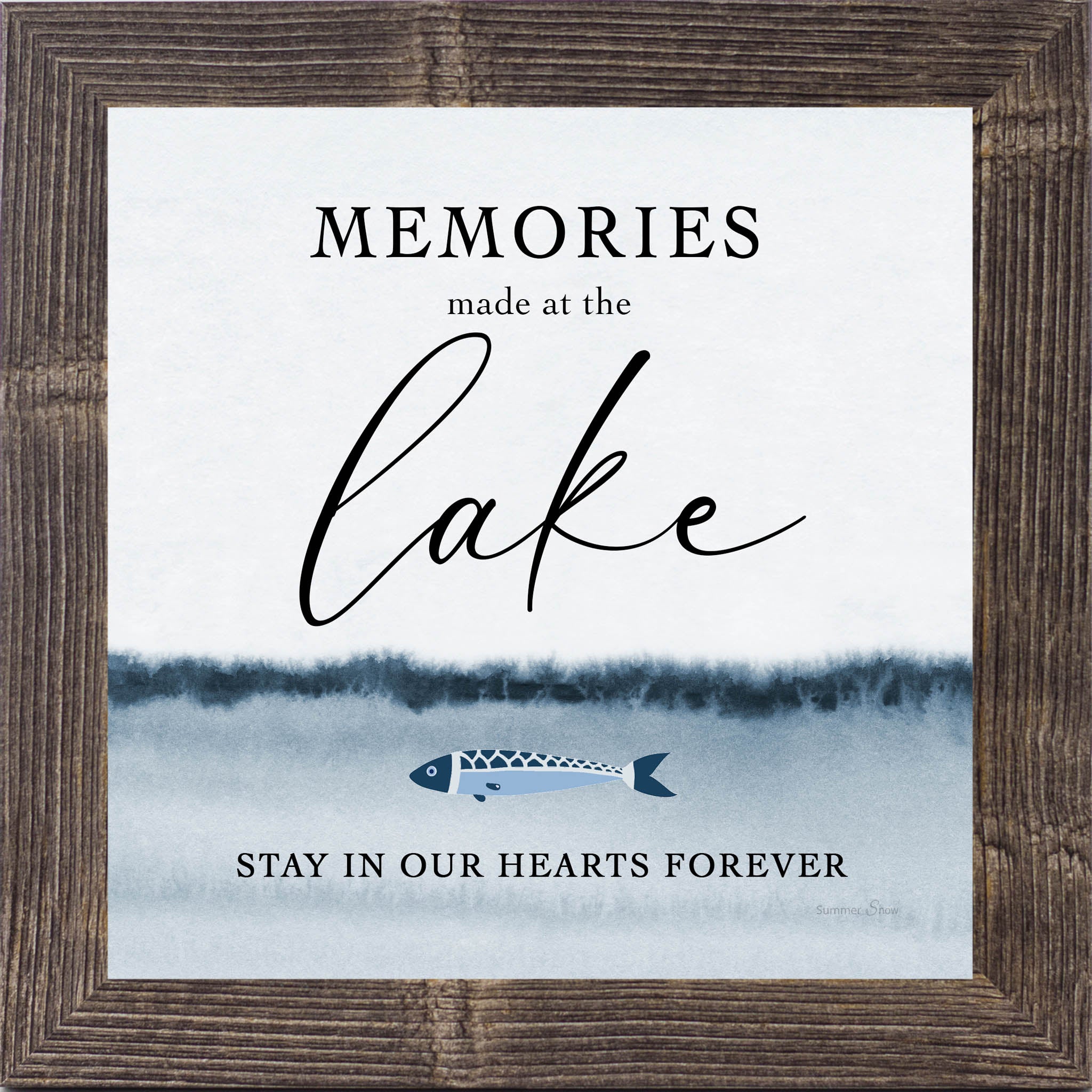 Memories Made at the Lake – Inspirational Lake House Wall Art | SA97