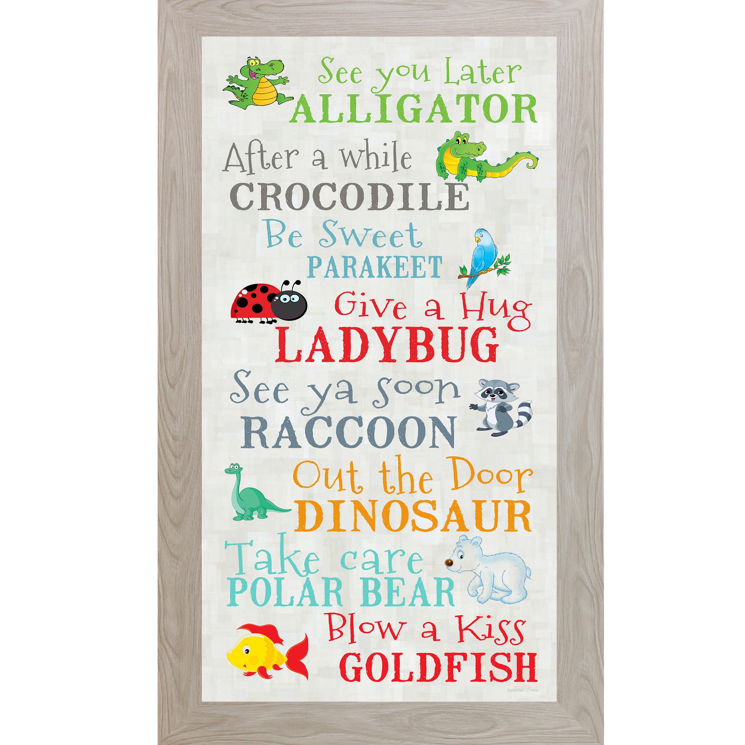 See You Later, Alligator – Playful Framed Wall Art for Kids & Nurseries - SS7020