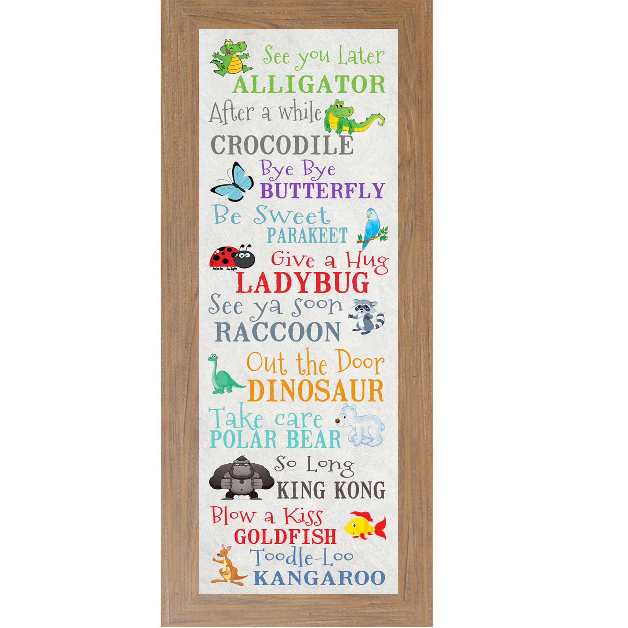 See You Later, Alligator – Playful Framed Wall Art for Kids & Nurseries - SS7020