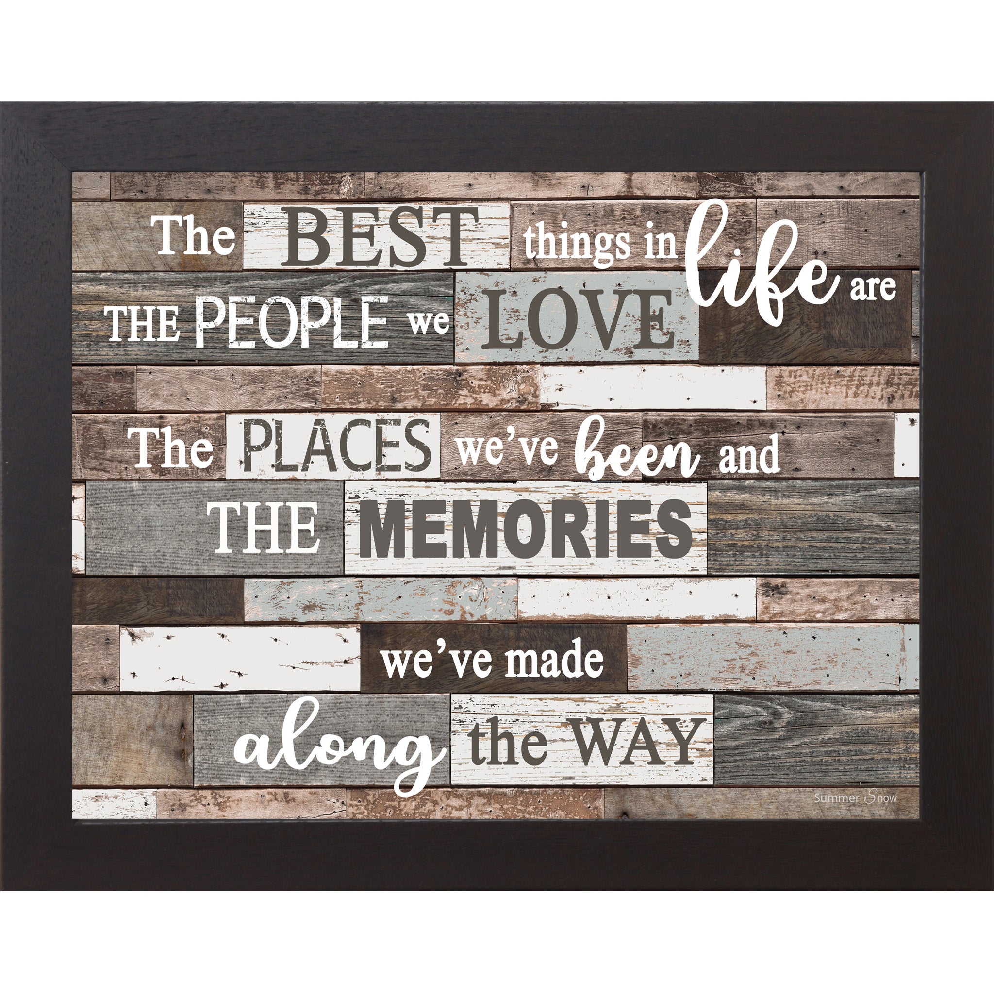 The Best Things in Life – Inspirational Framed Wall Art | SSA093