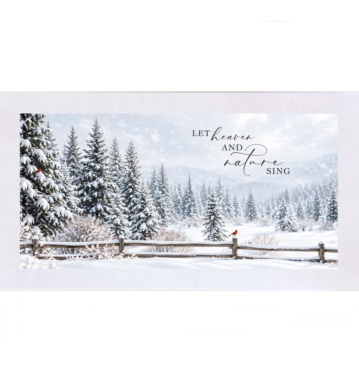 Let Heaven and Nature Sing Wall Art – Winter Hymn Landscape (SB771)