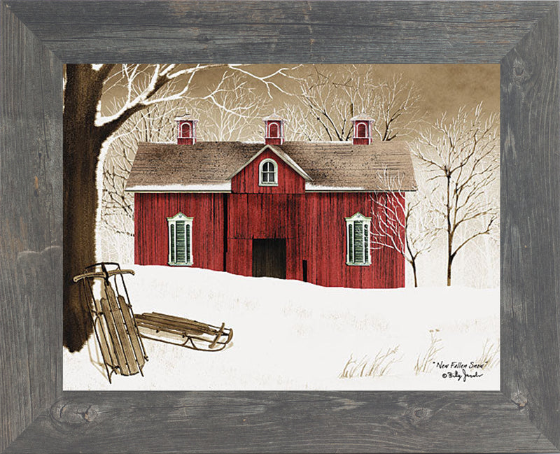 New Fallen Snow Framed Art by Billy Jacobs BJ1024