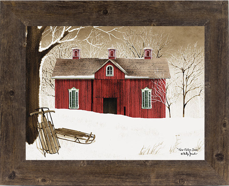 New Fallen Snow Framed Art by Billy Jacobs BJ1024