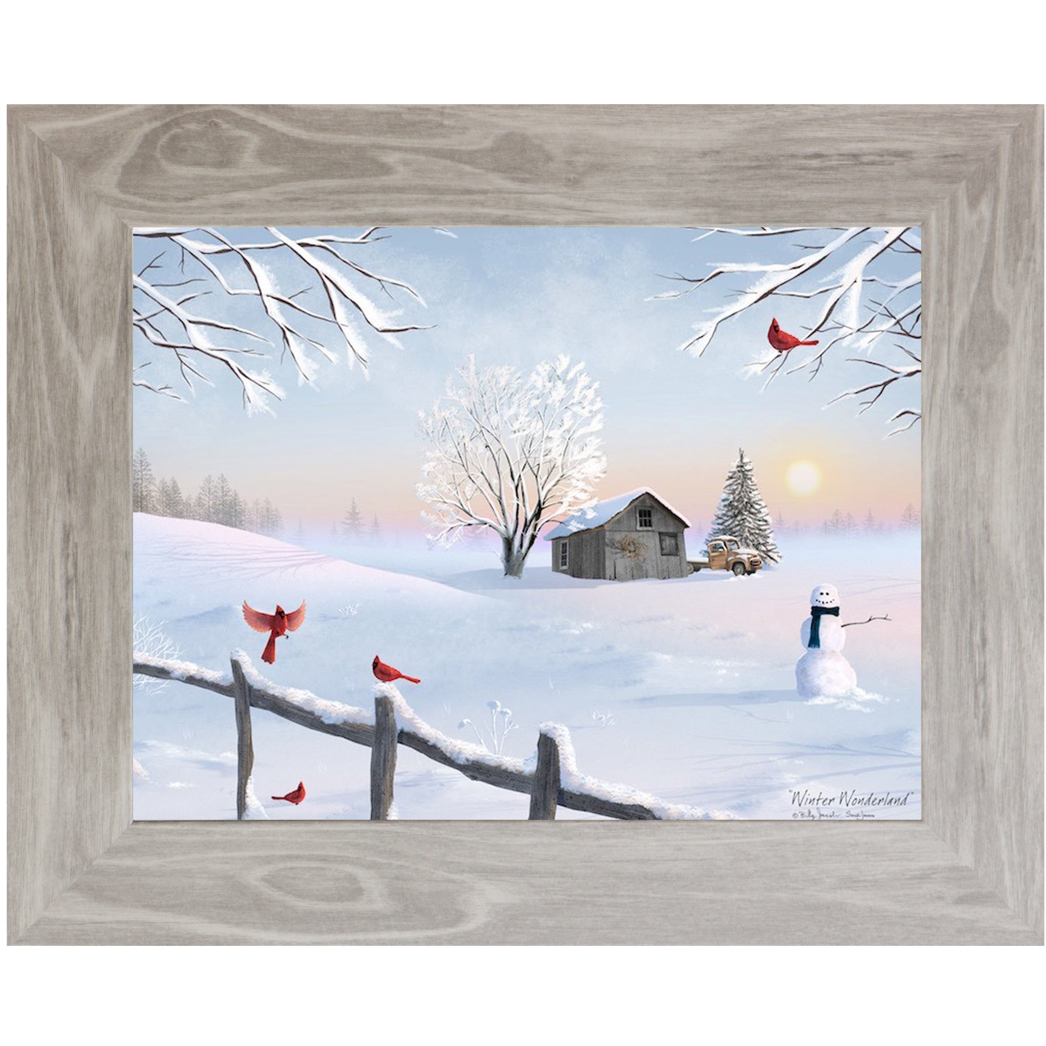 Winter Wonderland – Billy Jacobs Framed Art – Summer Snow Art