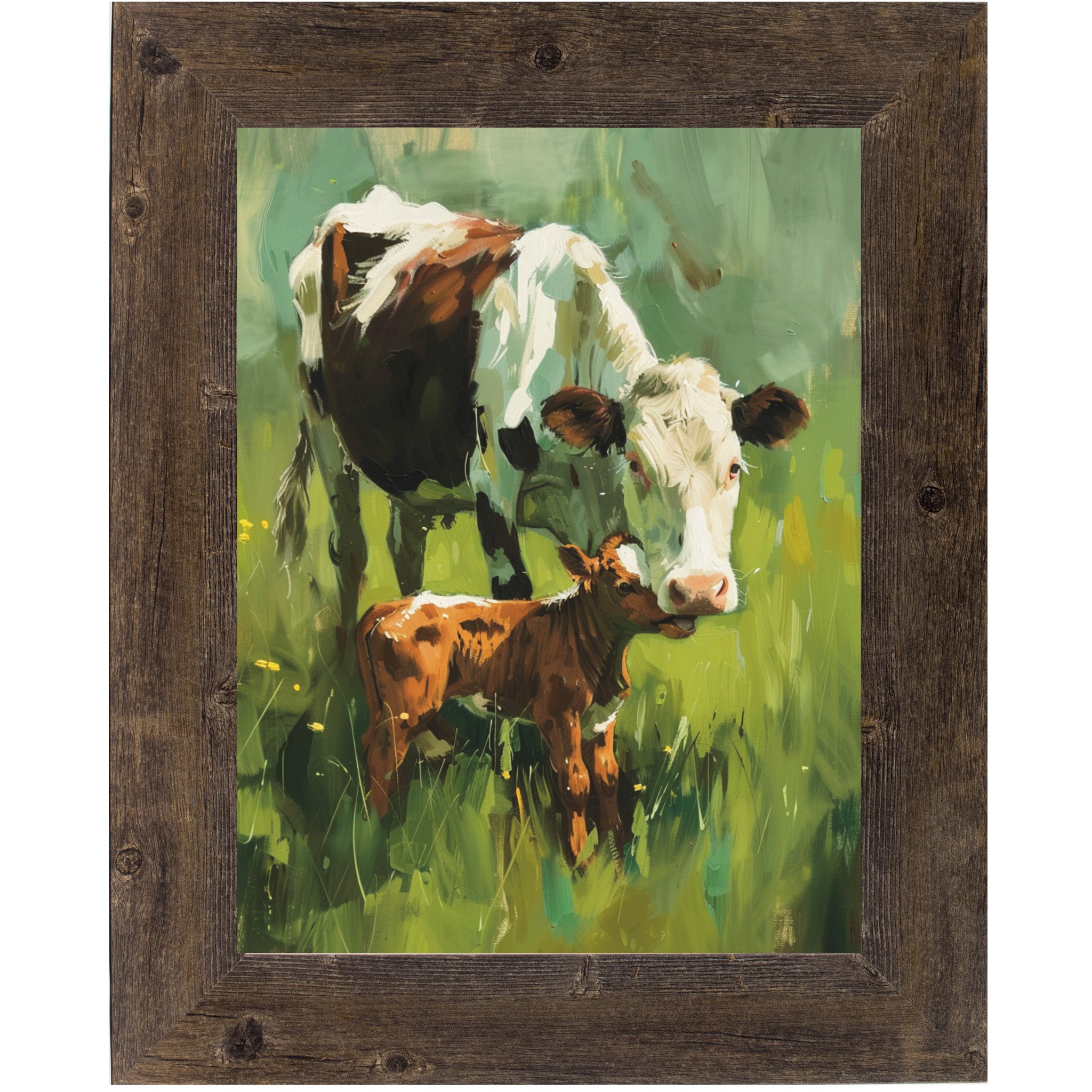 水彩壁絵 Watercolor *The Tender Calf Calf* 水彩壁絵 Watercolor *The Tender Calf Calf* 水彩壁絵 Watercolor *The