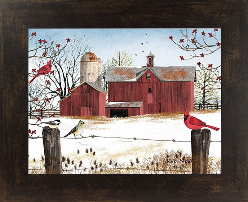 Winter Friends by artist Billy Jacobs BJ1038 - Summer Snow Art