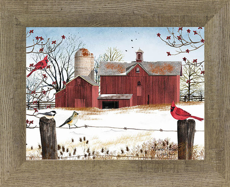 Winter Friends by artist Billy Jacobs BJ1038 - Summer Snow Art