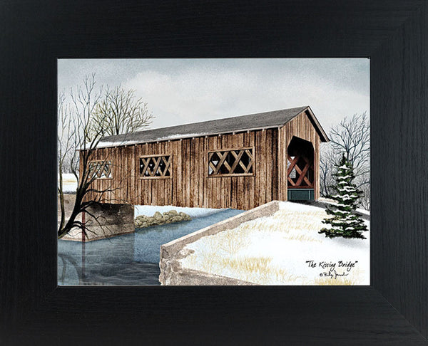 The Kissing Bridge by artist Billy Jacobs BJ1050 - Summer Snow Art