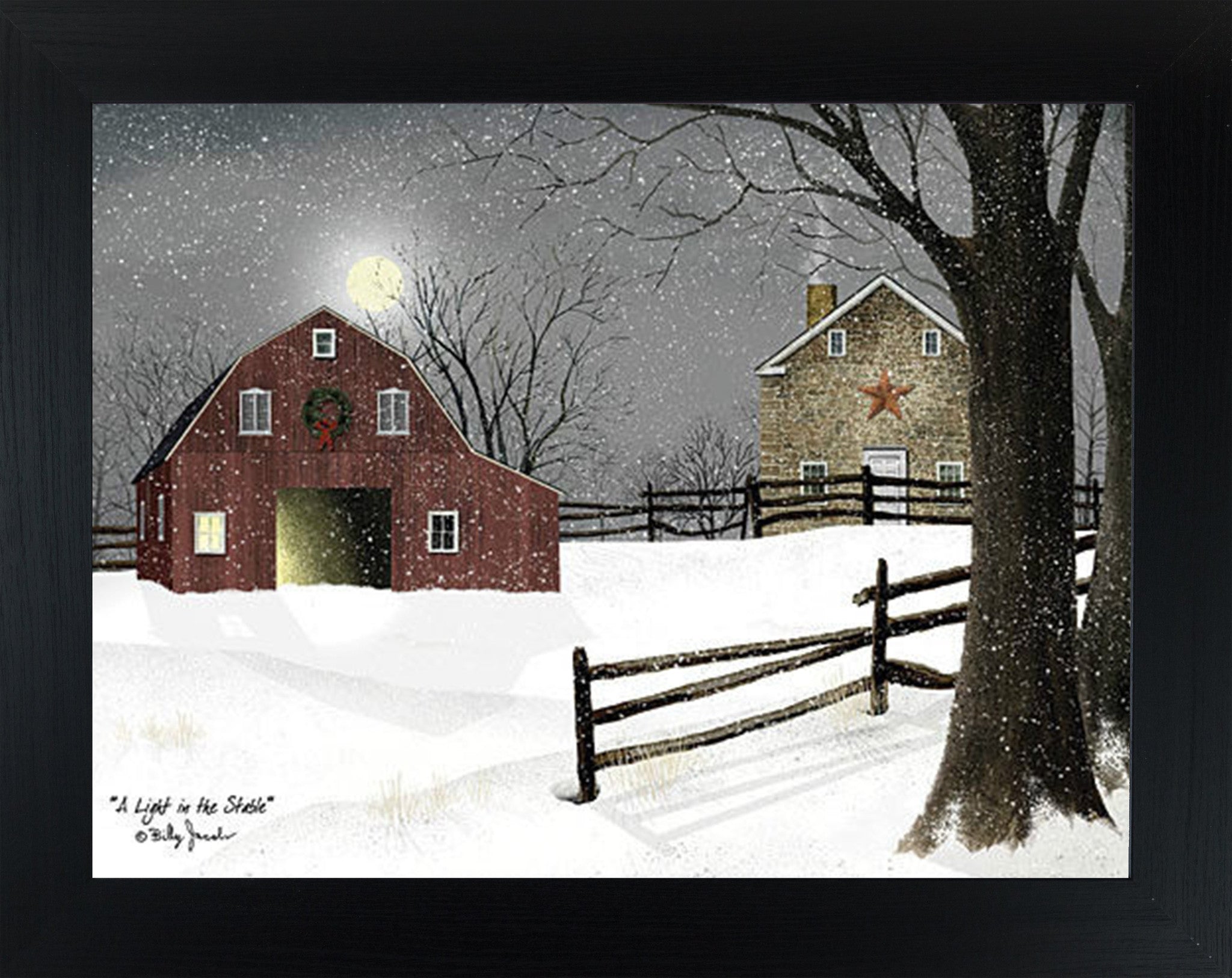 A Light in the Stable by Billy Jacobs BJ1068 - Summer Snow Art