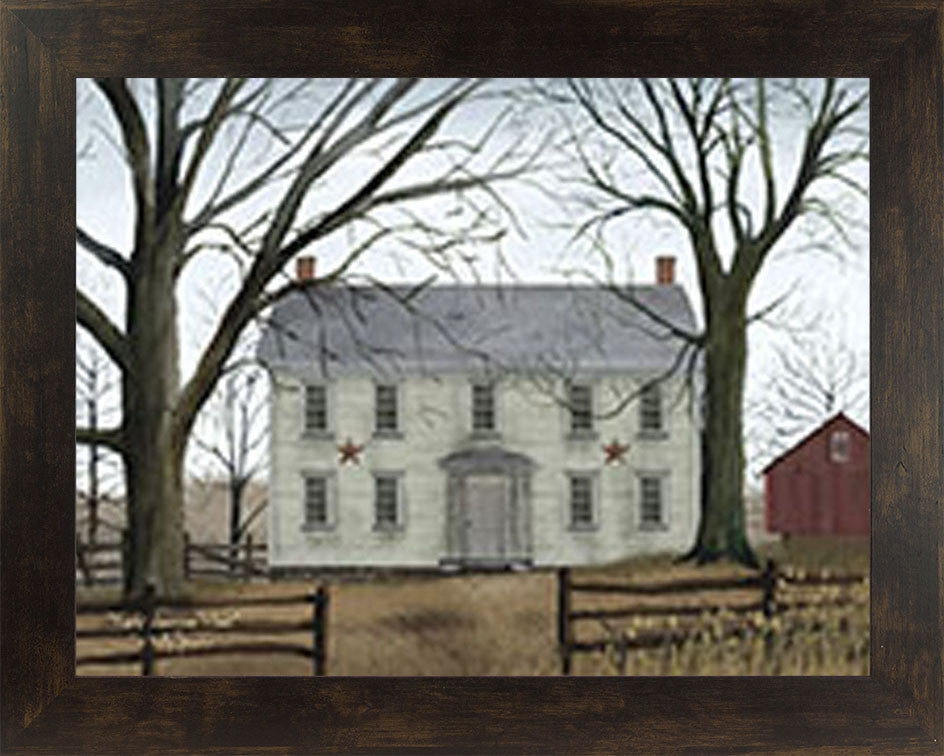 Early American Home by artist Billy Jacobs BJ192 - Summer Snow Art