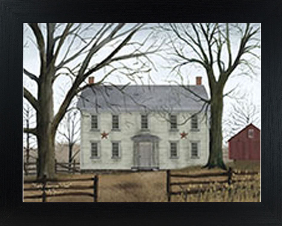 Early American Home by artist Billy Jacobs BJ192 - Summer Snow Art
