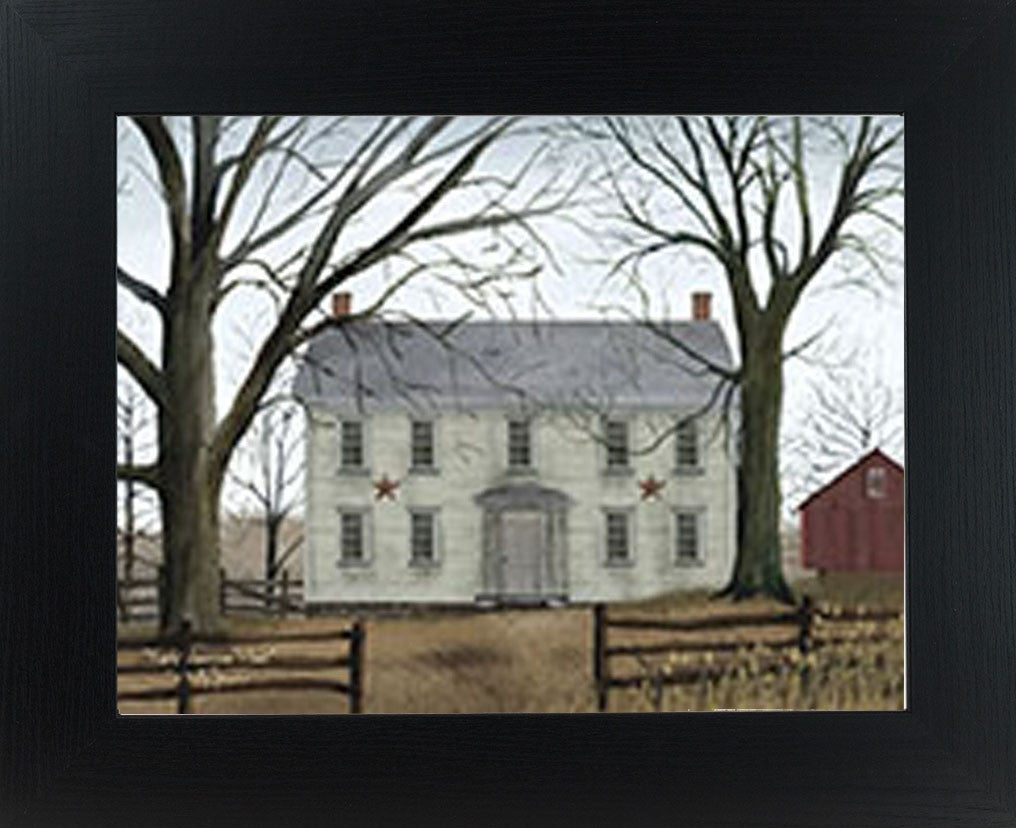 Early American Home by artist Billy Jacobs BJ192 - Summer Snow Art