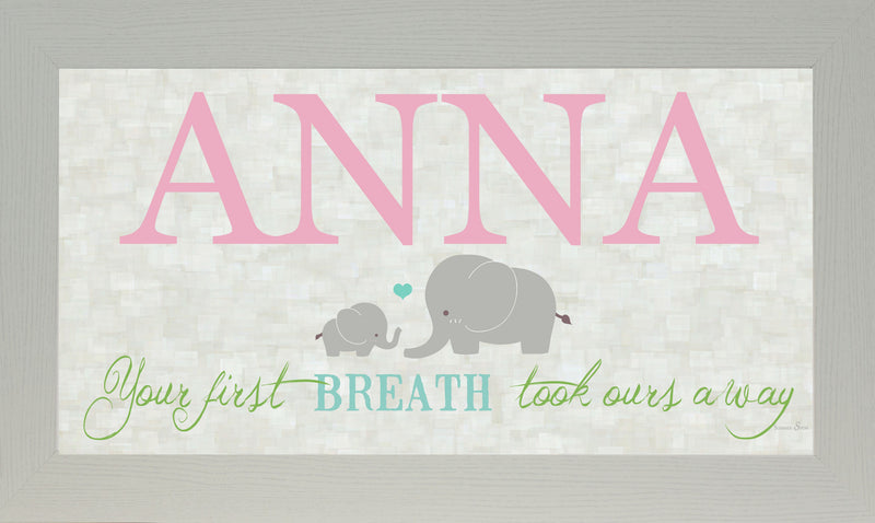 Your First Breath personalized PERS001 - Summer Snow Art