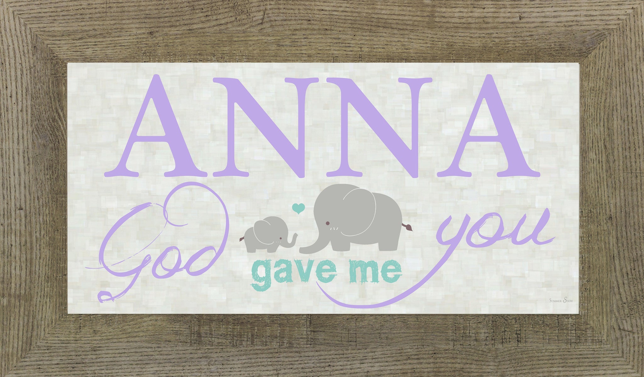God Gave Me You personalized PERS004 - Summer Snow Art