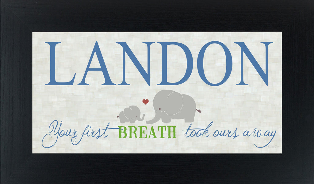 Your First Breath personalized PERS005 - Summer Snow Art