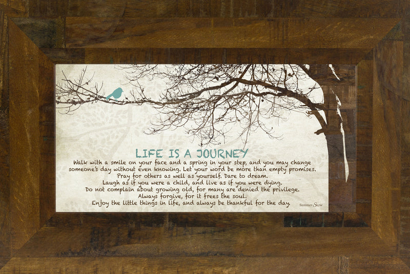 Life is a Journey Tree Blue Bird SS1523 - Summer Snow Art