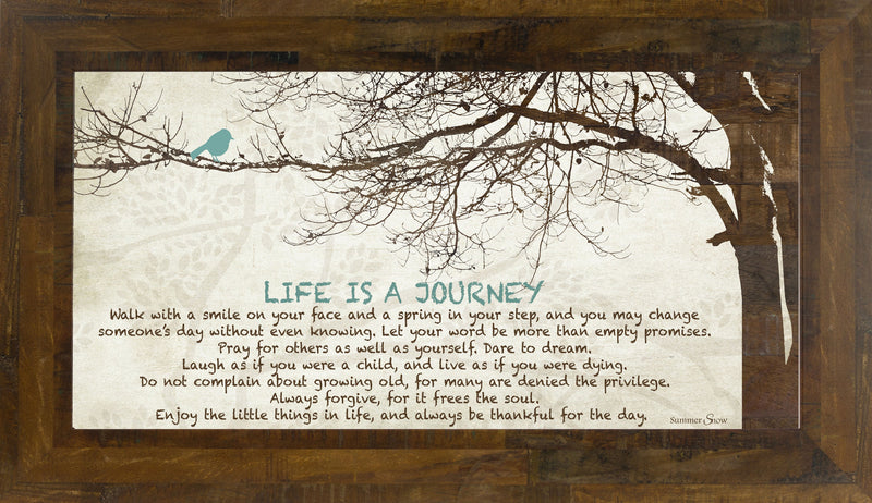 Life is a Journey Tree Blue Bird SS1523 - Summer Snow Art